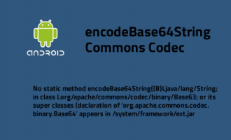 No static method encodeBase64String in Base64 or Cannot resolve method