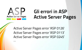 ASP - Gli errori, informazioni e soluzioni per tutte le occorrenze ASP - Gli errori, informazioni e soluzioni per tutte le occorrenze