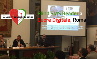 Blind SMS Reader al Campidoglio per Premio Cuore Digitale