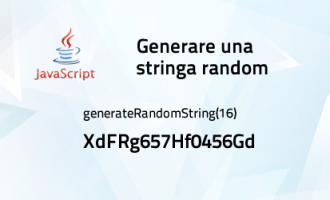 Javascript - Generare una stringa random