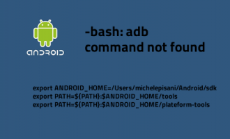 -bash: adb: command not found