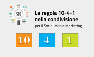 La regola 10:4:1 come piano editoriale sui social network La regola 10:4:1 come piano editoriale sui social network