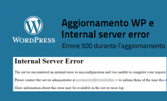 Internal server error dopo aggiornamento di Wordpress
